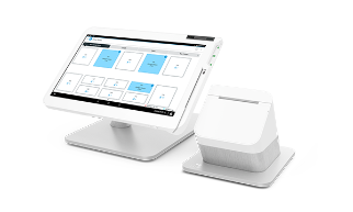 Clover Station Solo - stand-alone, stationary point-of-sale system with a 14" touch screen