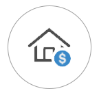 house dollar sign icon