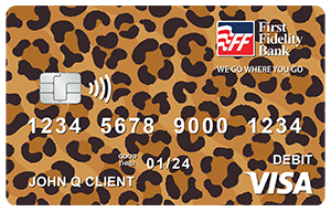 leopard print card