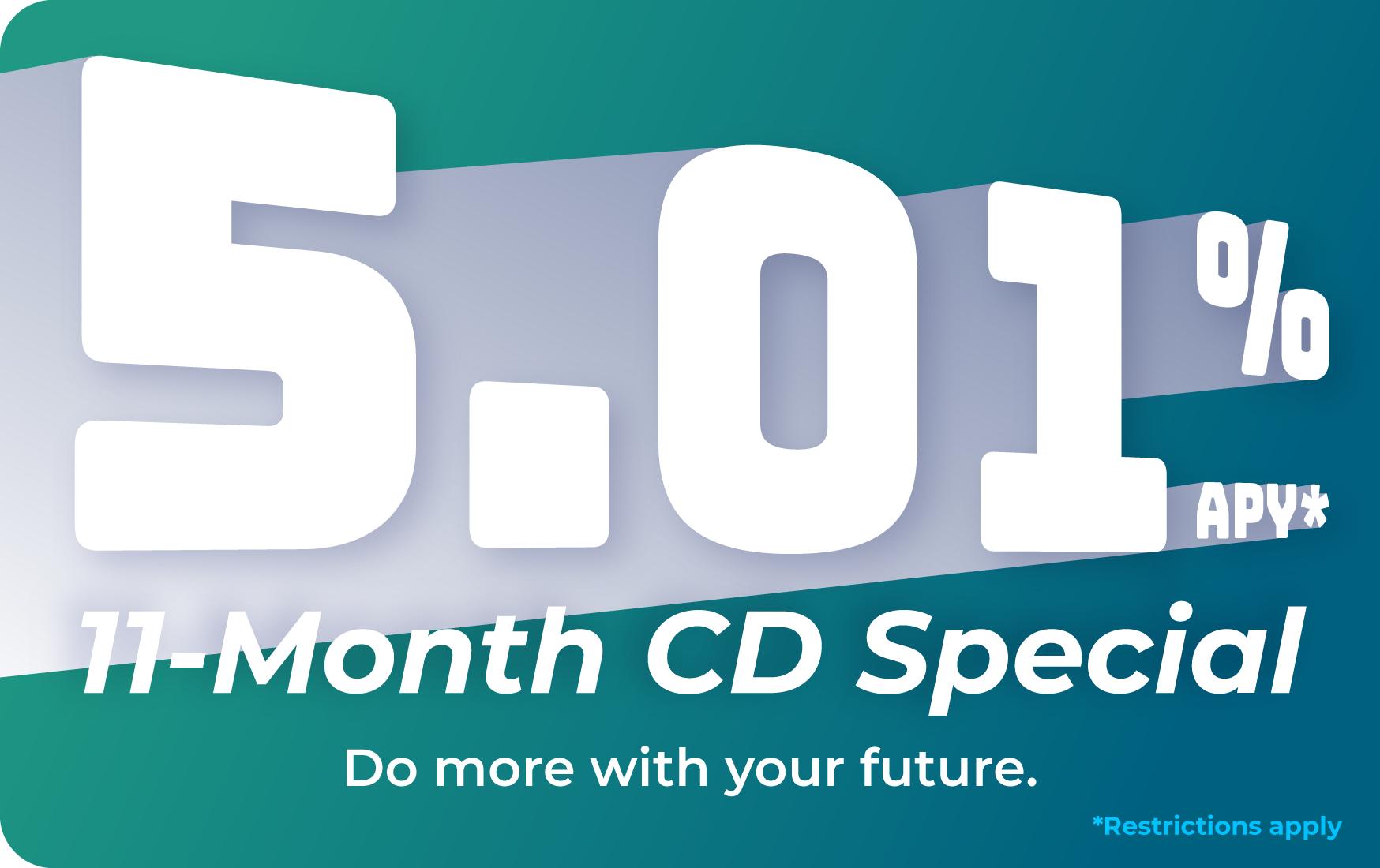 11-Month CD Special - 5.01% APY Banner