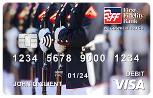 uniformed soldiers card